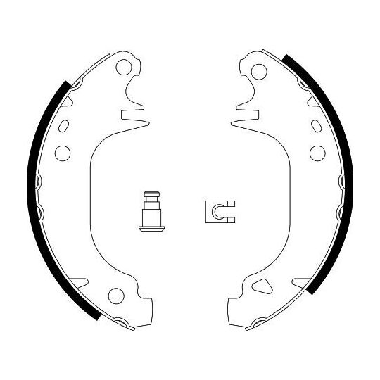 8DB 355 002-001 - Brake Shoe Set 