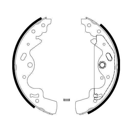 8DB 355 002-841 - Brake Shoe Set 