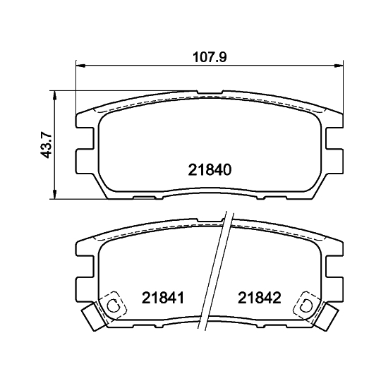 8DB 355 016-471 - Brake Pad Set, disc brake 