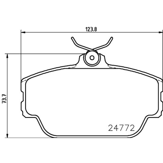 8DB 355 014-521 - Piduriklotsi komplekt,ketaspidur 