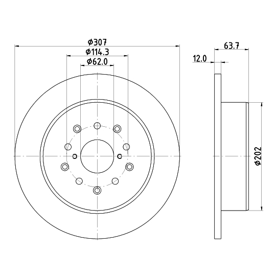 8DD 355 114-931 - Brake Disc 