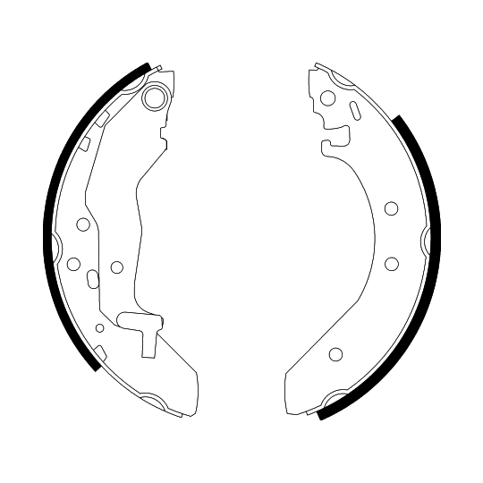 8DB 355 001-321 - Brake Shoe Set 