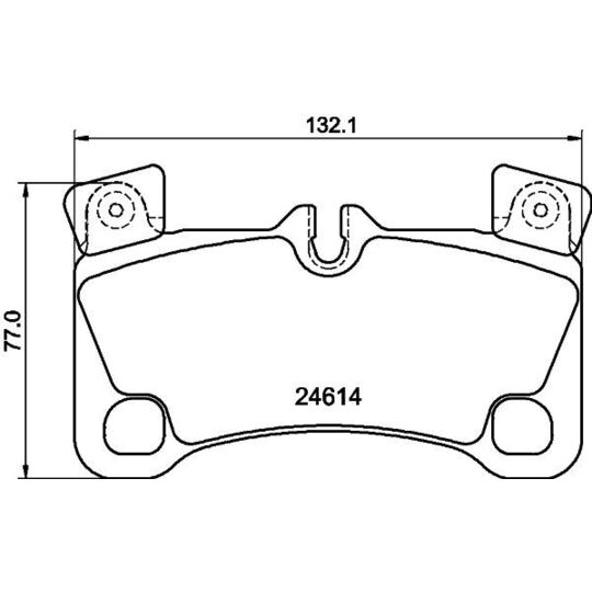 8DB 355 014-631 - Piduriklotsi komplekt,ketaspidur 