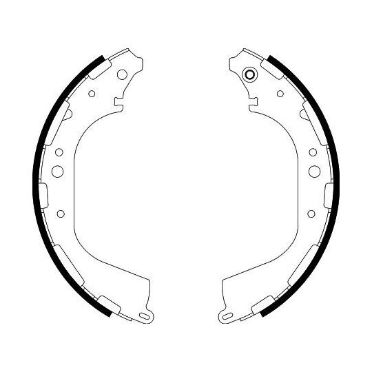 8DB 355 002-341 - Brake Shoe Set 