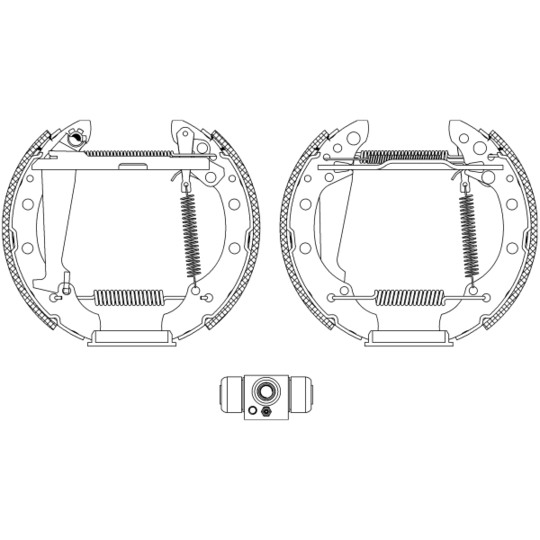 8DB 355 004-961 - Brake Shoe Set 