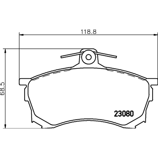 8DB 355 016-671 - Brake Pad Set, disc brake 