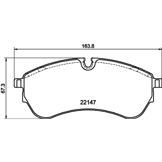 8DB 355 032-921 - Brake Pad Set, disc brake 