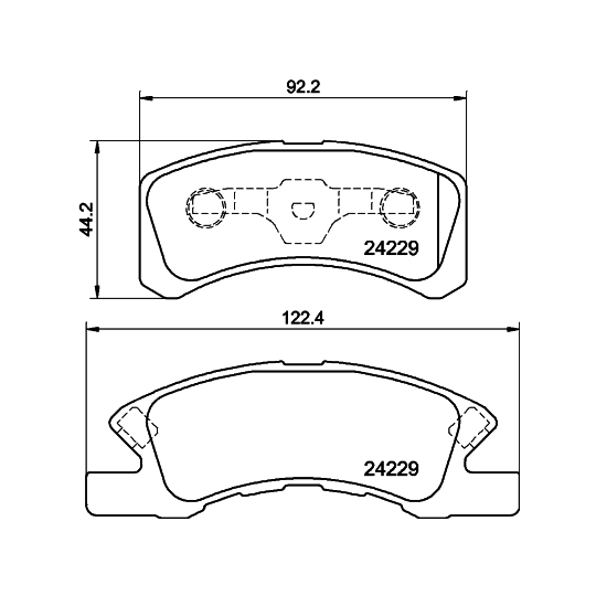 8DB 355 012-051 - Brake Pad Set, disc brake 