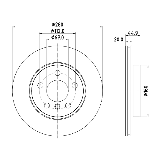 8DD 355 132-541 - Brake Disc 