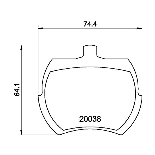 8DB 355 007-081 - Brake Pad Set, disc brake 