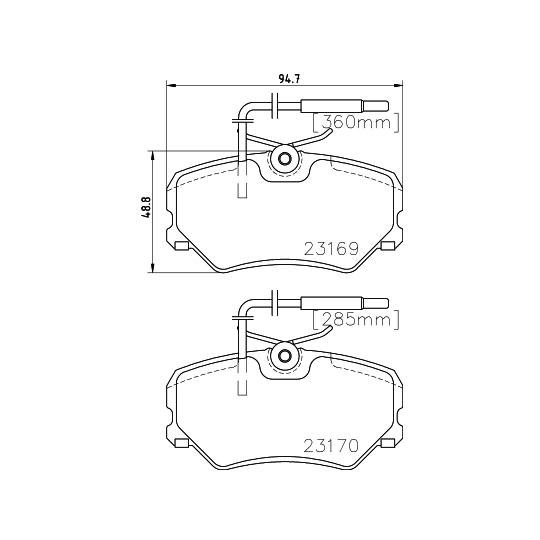 8DB 355 018-401 - Brake Pad Set, disc brake 