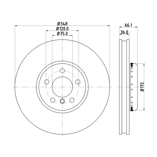 8DD 355 120-891 - Bromsskiva 