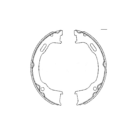 8DA 355 051-241 - Brake Shoe Set, parking brake 