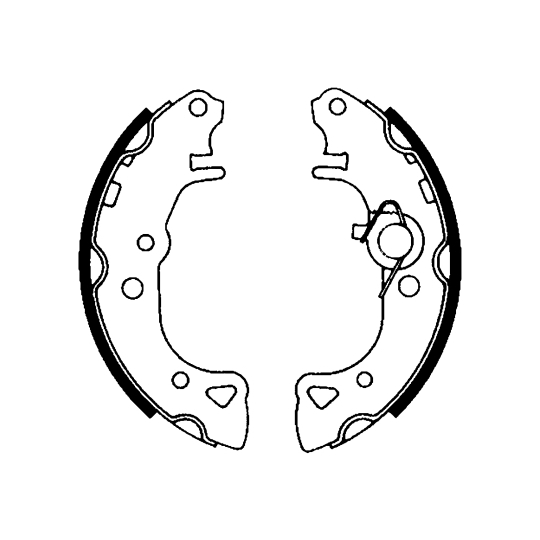 8DB 355 001-001 - Brake Shoe Set 