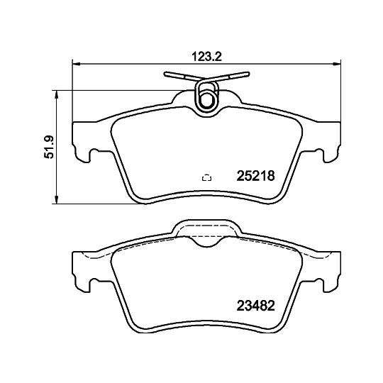 8DB 355 015-741 - Brake Pad Set, disc brake 