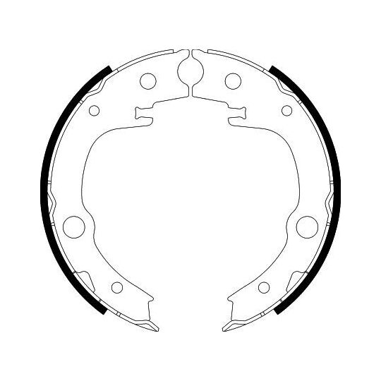 8DA 355 050-651 - Brake Shoe Set, parking brake 