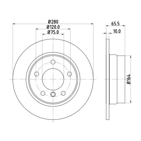 8DD 355 111-261 - Brake Disc 