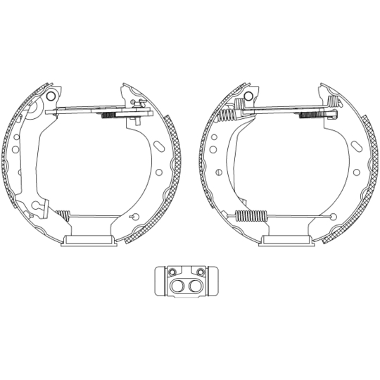 8DB 355 004-411 - Brake Shoe Set 