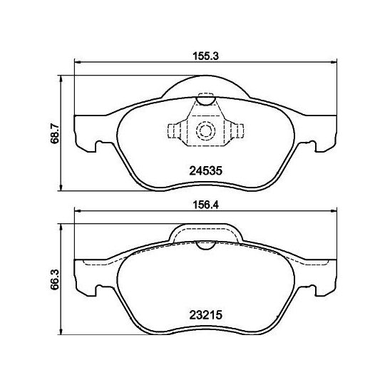 8DB 355 013-271 - Brake Pad Set, disc brake 