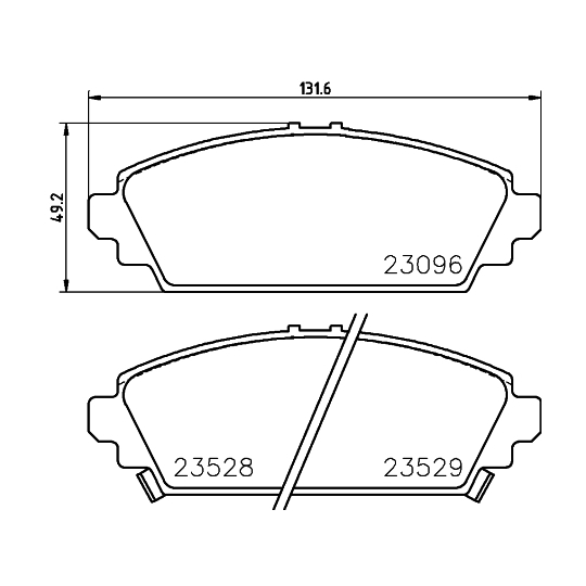 8DB 355 017-261 - Brake Pad Set, disc brake 