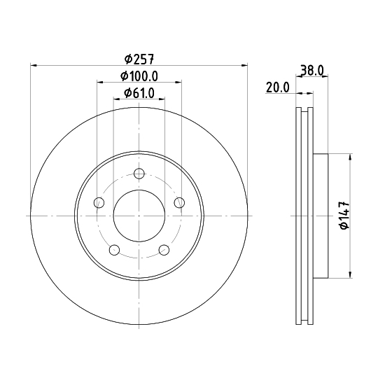 8DD 355 113-351 - Brake Disc 