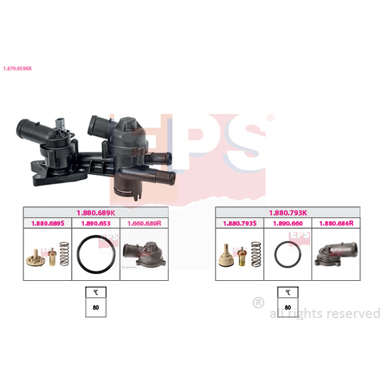 1.879.959KK - Thermostat, coolant 