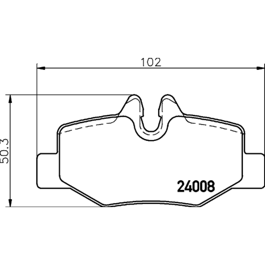 8DB 355 010-661 - Brake Pad Set, disc brake 