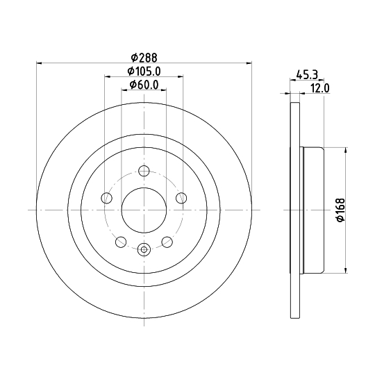 8DD 355 122-741 - Brake Disc 