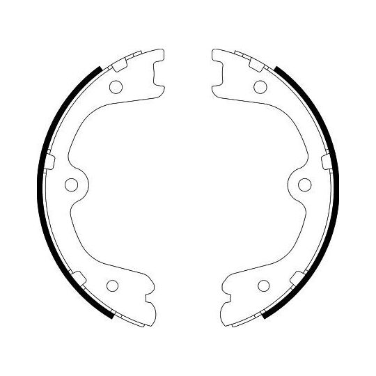 8DA 355 050-851 - Brake Shoe Set, parking brake 