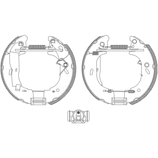 8DB 355 004-141 - Brake Shoe Set 