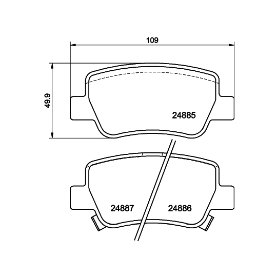 8DB 355 014-641 - Brake Pad Set, disc brake 