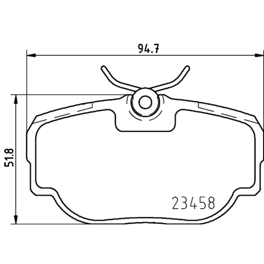 8DB 355 009-541 - Piduriklotsi komplekt,ketaspidur 