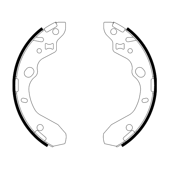 8DB 355 002-551 - Brake Shoe Set 