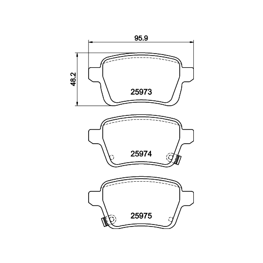 8DB 355 021-441 - Brake Pad Set, disc brake 