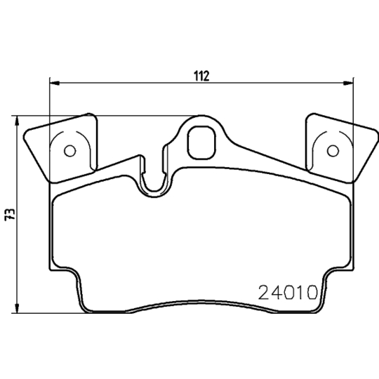 8DB 355 011-471 - Brake Pad Set, disc brake 