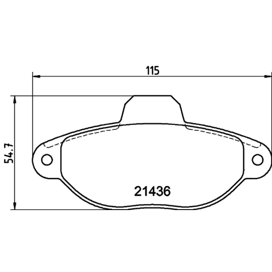 8DB 355 019-161 - Brake Pad Set, disc brake 