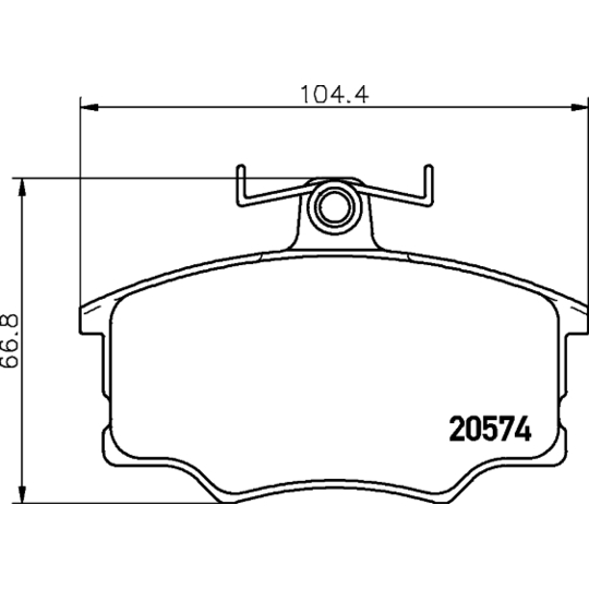 8DB 355 006-021 - Brake Pad Set, disc brake 