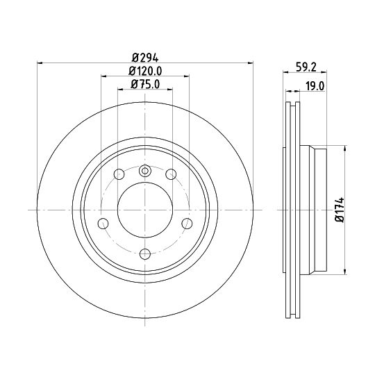 8DD 355 106-571 - Brake Disc 