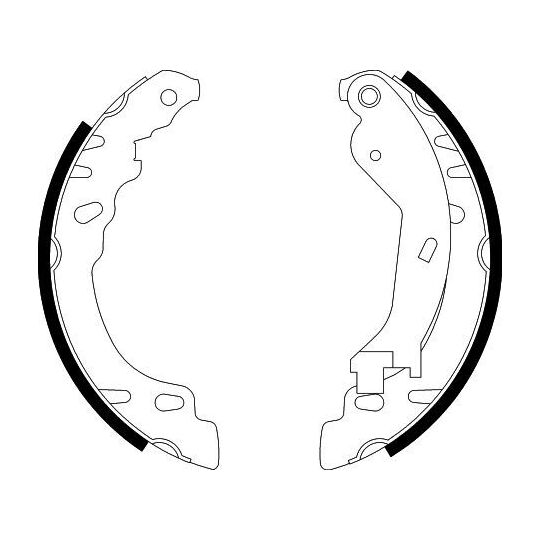 8DB 355 002-901 - Brake Shoe Set 