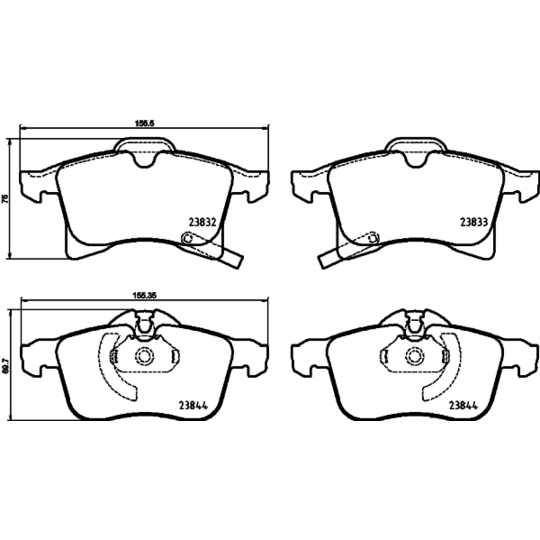 8DB 355 025-191 - Brake Pad Set, disc brake 