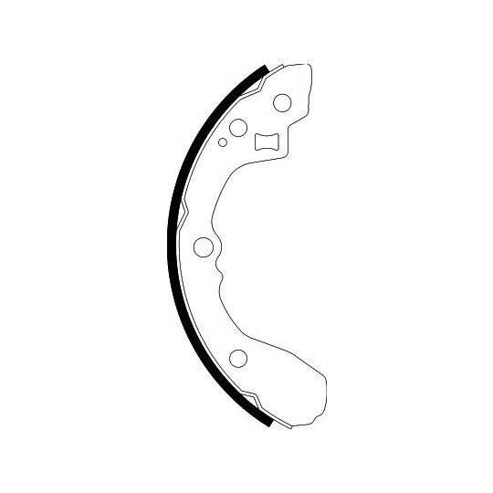 8DB 355 002-711 - Brake Shoe Set 