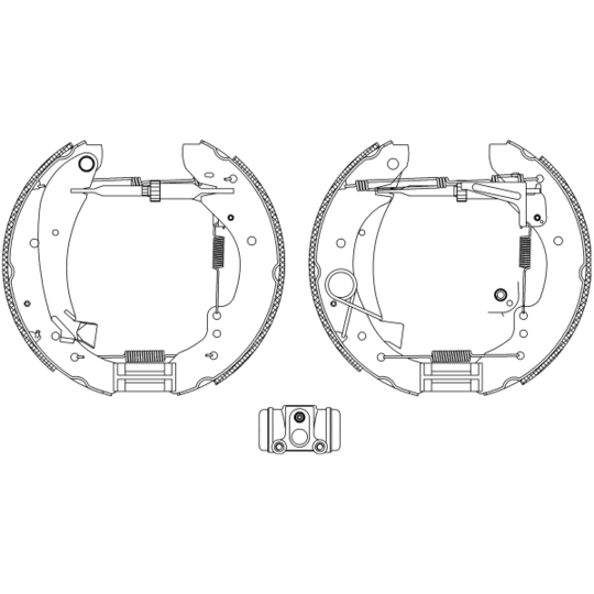 8DB 355 004-231 - Brake Shoe Set 