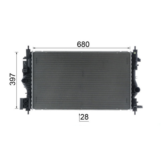 CR 2590 000P - Radiator, engine cooling 