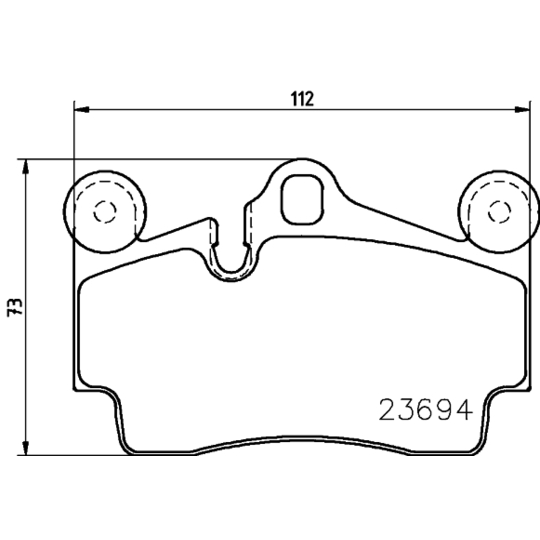 8DB 355 018-711 - Brake Pad Set, disc brake 