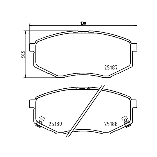 8DB 355 037-981 - Brake Pad Set, disc brake 