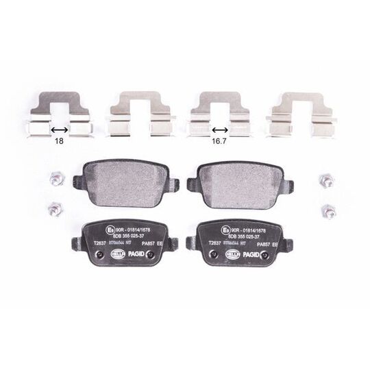 8DB 355 025-371 - Brake Pad Set, disc brake 