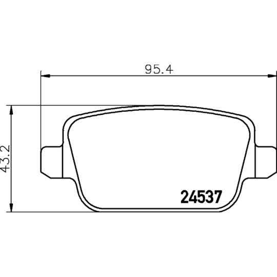 8DB 355 025-371 - Brake Pad Set, disc brake 