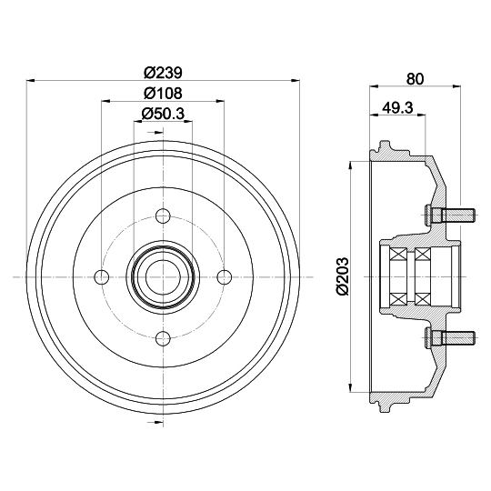 8DT 355 302-891 - Piduritrummel 