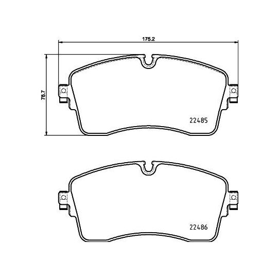 8DB 355 039-321 - Brake Pad Set, disc brake 