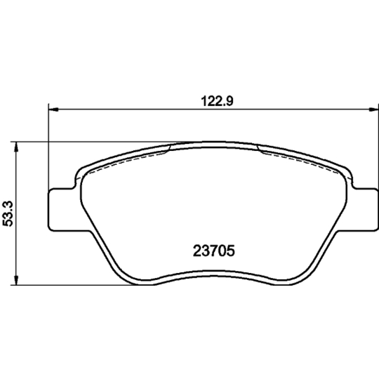 8DB 355 011-871 - Brake Pad Set, disc brake 